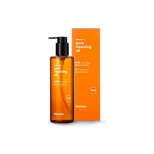 Очищающее гидрофильное масло с AHA-кислотами HANSKIN Cleansing Oil  & Blackhead AHA