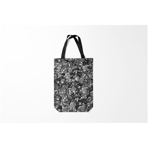 фото Сумка-шоппер / 31х42 см / геймерам / brawl stars black burnettie