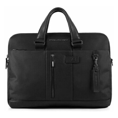 фото Piquadro сумка brief 15,6'', черная, 41x30x10 см
