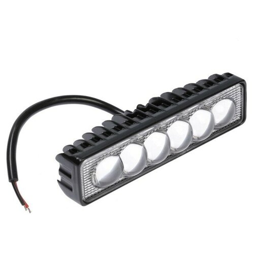 Противотуманная фара, 12 В, 6 LED, IP67, 18 Вт, направленный линзованный свет