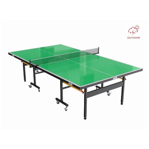 фото Теннисный стол unix line outdoor 6mm (green) с комплектом аксессуаров