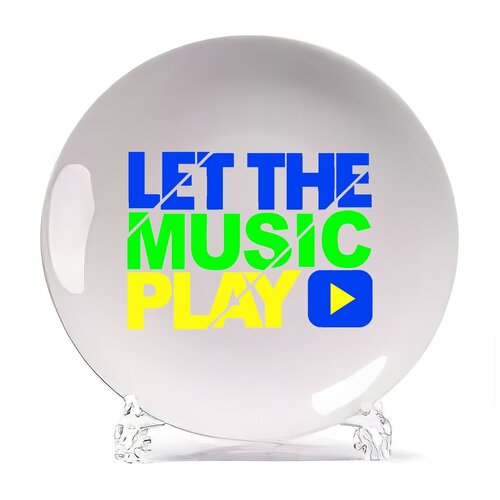 фото Тарелка coolpodarok let the music play (пусть играет музыка)