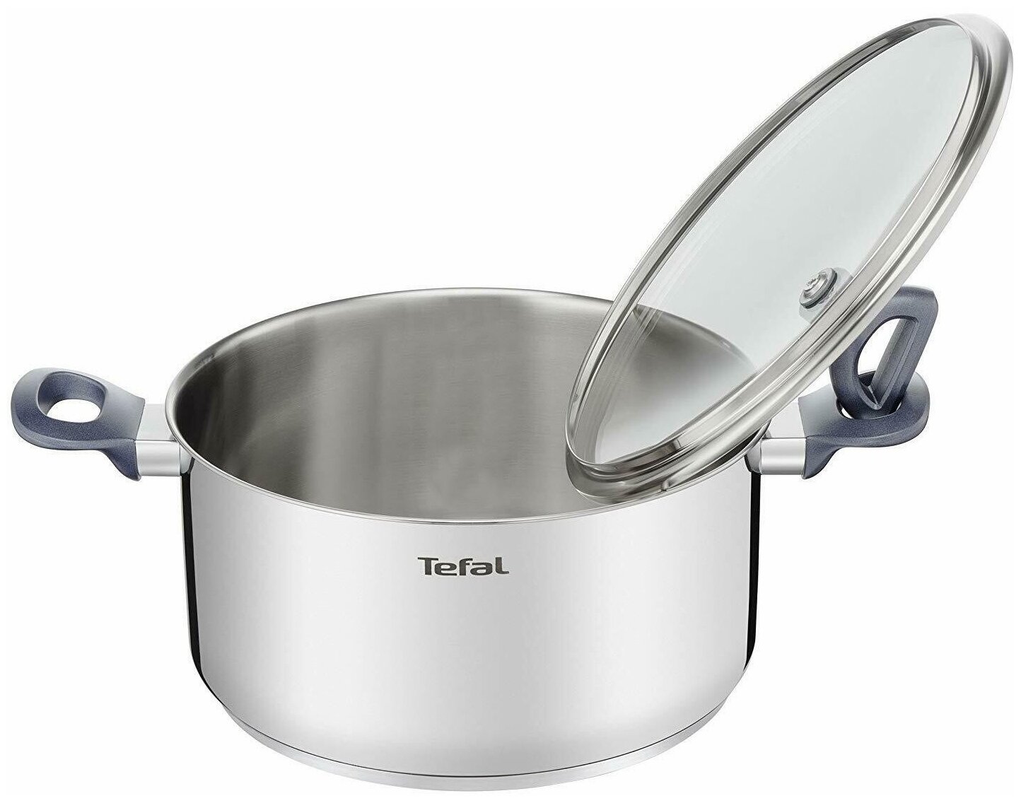 Кастрюля с крышкой Tefal G7124445 Daily cook, диаметр 20 см, объем 3 литра, нержавеющая сталь, для газовых, электрических и индукционных плит