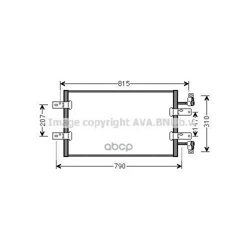 AVA RTA5451 Радиатор кондиционера