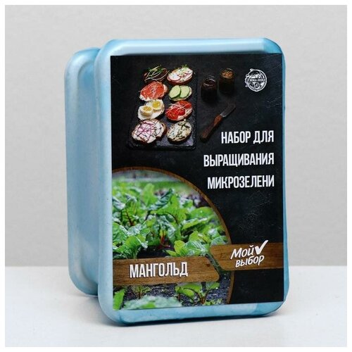 Набор для выращивания на балконе микрозелени Мангольд набор для выращивания микрозелени на джуте