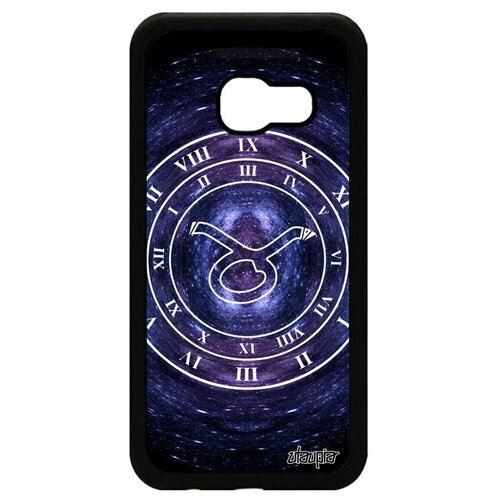 фото Противоударный чехол на смартфон // galaxy a3 2017 // "зодиак телец" планета календарь, utaupia, синий
