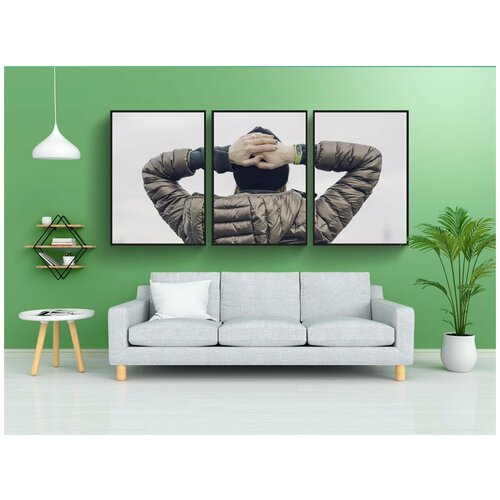 фото Набор модулных постеров для интерьера "холодный, погода, зима" 60x90 см. в тубусе, без рамки lotsprints