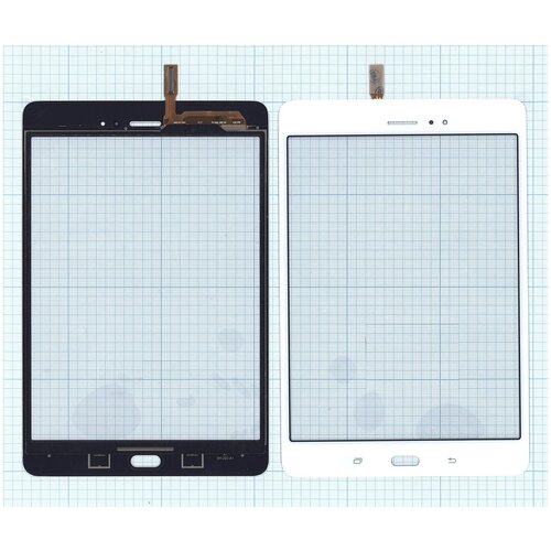 Сенсорное стекло (тачскрин) для Samsung Galaxy Tab A 8.0 SM-T351 SM-T355 белое