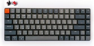 Беспроводная механическая ультратонкая клавиатура Keychron K3, Light Grey, 84 клавиши, RGB подстветка, Red Switch