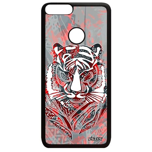 фото Простой чехол для телефона // huawei p smart 2018 // "тигр" сибирь tiger, utaupia, розовый