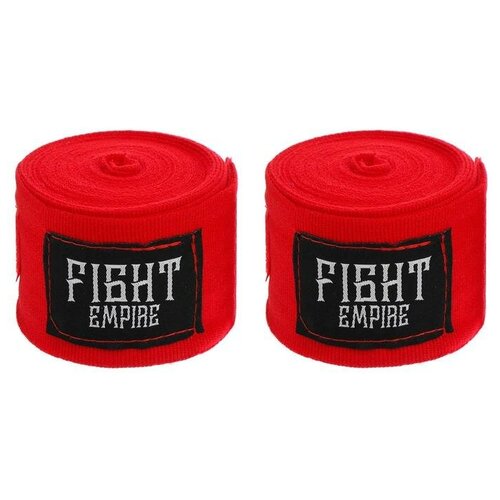 Бинты боксёрские эластичные fight empire 5 м, цвет красный бинты боксёрские эластичные fight empire 5 м цвет красный