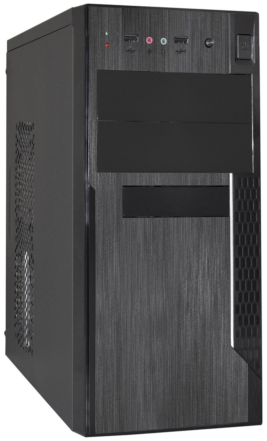 Корпус Minitower ExeGate MA-373X-UN450 (mATX, БП UN450 с вент. 12см, 2*USB, аудио, черный) EX283243RUS