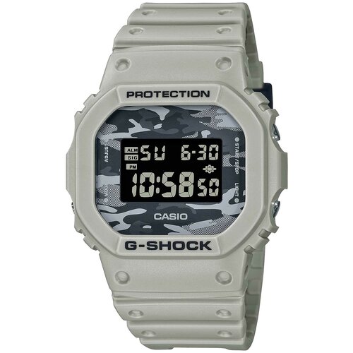 Наручные часы CASIO G-Shock DW-5600CA-8ER, серый наручные часы casio g shock dw 5600ca 2er серый синий