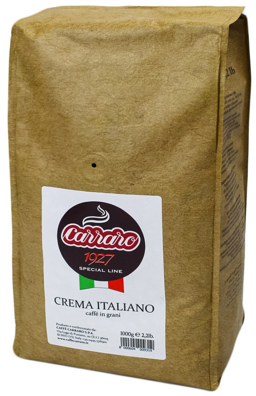 Кофе в зернах Carraro Crema Italiano