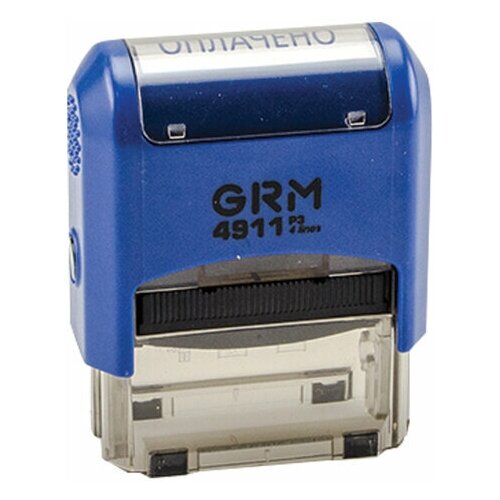 штамп grm grm 4910 p3 прямоугольный оплачено 26х9 мм 1 шт Штамп GRM 4911 P3 прямоугольный «ОПЛАЧЕНО», 38х14 мм, 1 шт.