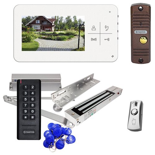фото Комплект системы контроля доступа tantos lumi kit № 20 (электромагнитный замок/ кодонаборная панель/ доводчик/ питание)
