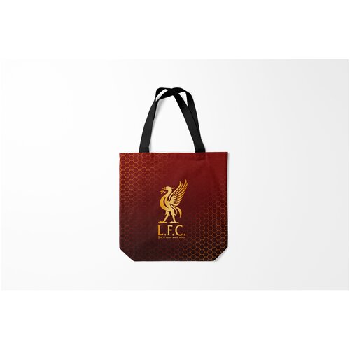 фото Сумка-шоппер / 40х40 см / футбол / liverpool burnettie