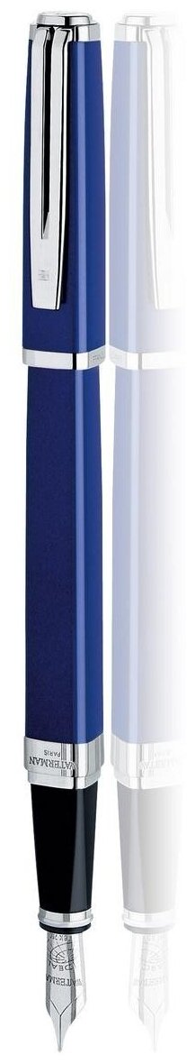 Перьевая ручка Waterman Exception, цвет: Slim Blue ST, перо: M (FM)