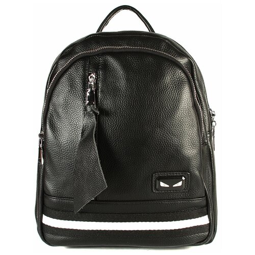 фото Рюкзак/рюкзак женский/натуральная кожа/meyninger/а-кс-87015/черный/модель рюкзак/городской/с двумя лямками/с ручкой