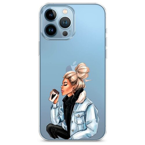 фото Силиконовый чехол "cute girl" на apple iphone 13 pro max / айфон 13 про макс case place