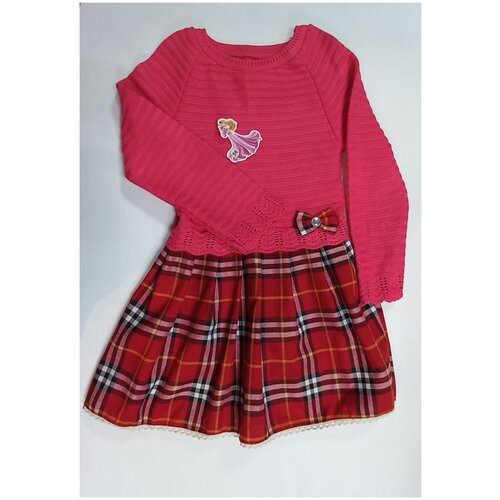 фото Детское вязанное платье (размер 32-34) tr.