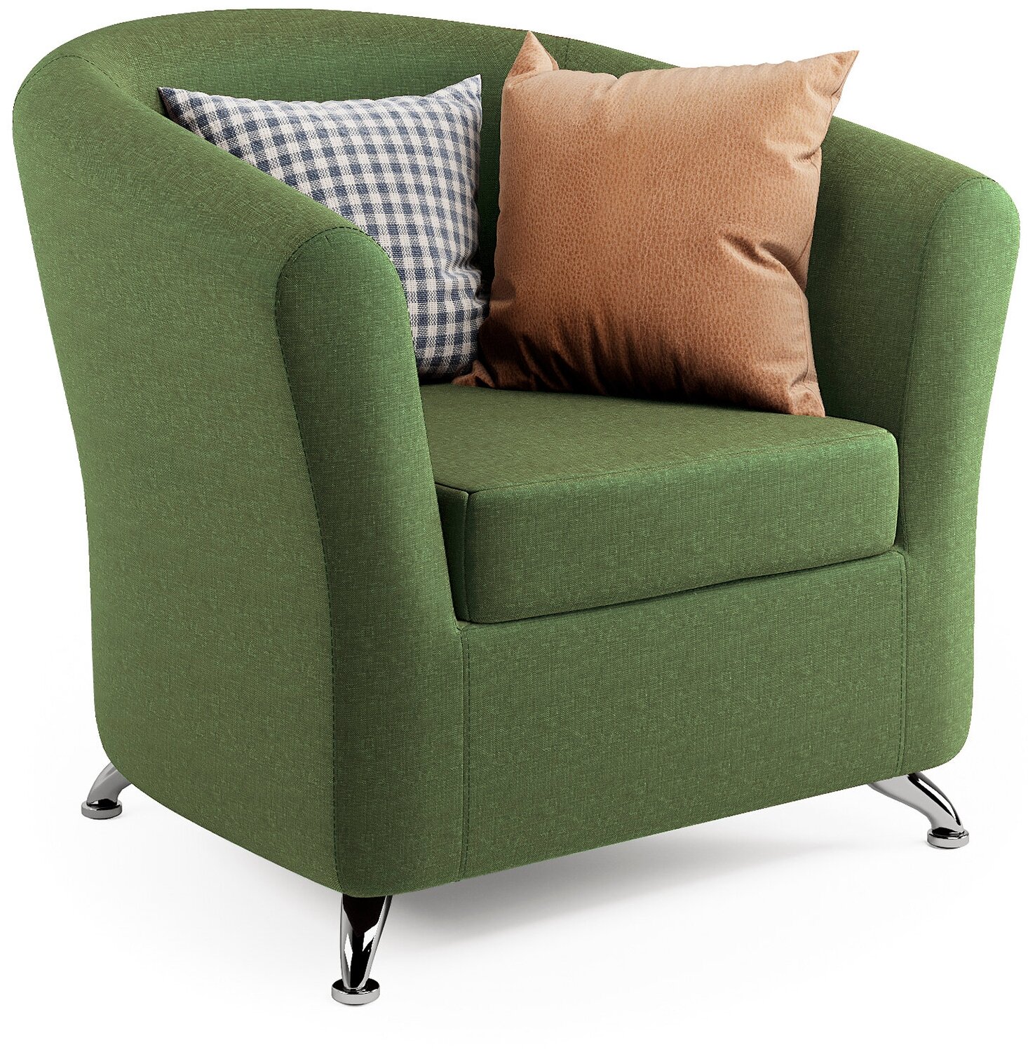 Кресло Шарм-Дизайн Евро зеленая рогожка