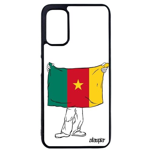 фото Защитный чехол для мобильного // xiaomi redmi note 10 4g // "флаг южной африки с руками" патриот дизайн, utaupia, белый