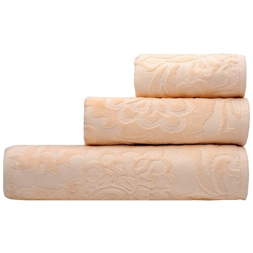 фото Полотенце морган персиковое хлопок 100%, 50х90, персиковый tana