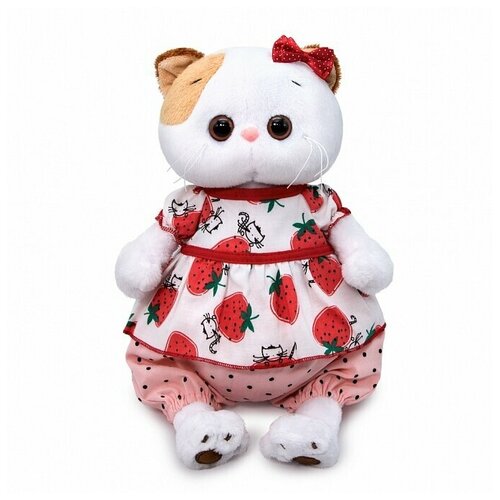 Мягкая игрушка Кошка Ли-Ли в блузке с клубничкой LK24-054 3200₽