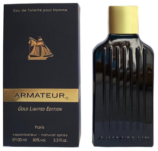 Paris bleu parfums Мужской Armateur Gold Limited Edition Туалетная вода (edt) 100мл