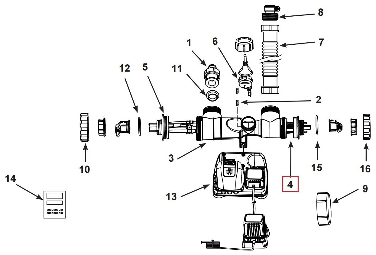 ЭКО Электрод для 28667/68/73/74/75/76 INTEX 11900 - фотография № 2