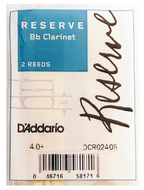 Трости для кларнета Bb DAddario Woodwinds Rico DCR02405