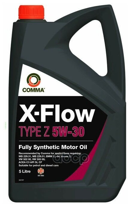 COMMA Масло Моторное 5w30 Comma 5л Синтетика Xflow Type Z