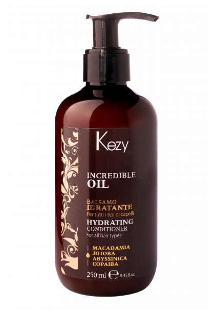 KEZY Incredible Oil Кондиционер для всех типов волос увлажняющий, 250 мл