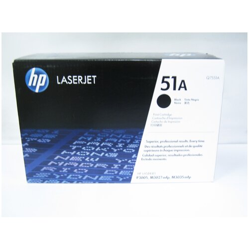 Картридж HP 51A LJ P3005, 3027X, 3035, Q7551A, 6,5K, оригинал