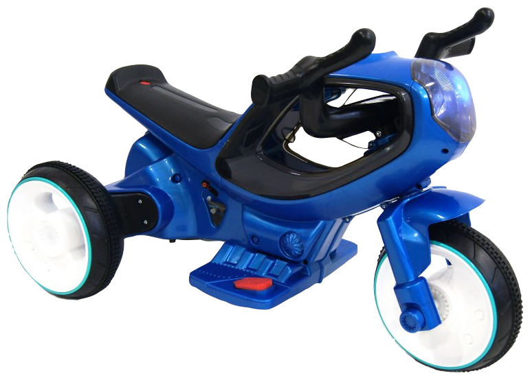 RiverToys Детский электромотоцикл HC-1388 синий