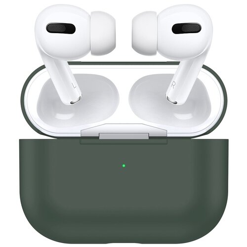 фото Чехол силиконовый для airpods pro (14), ночной зеленый, a+ китай