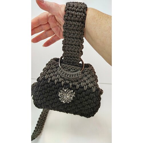 фото Сумка , синтетический материал, черный бинч