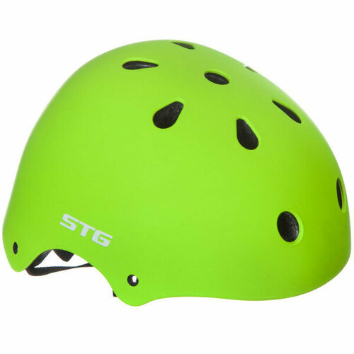фото Шлем stg mtv12 салатовый, с фикс застежкой (xs (48-52 см))
