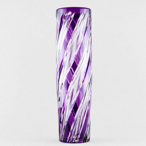 Ваза для цветов Бахметьевская артель, высота 37 см, хрусталь