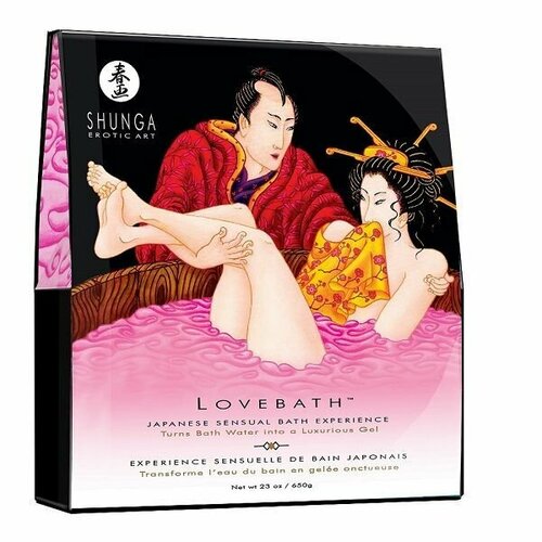 Соль для ванны Lovebath Dragon Fruit, превращающая воду в гель - 650 гр. Shunga