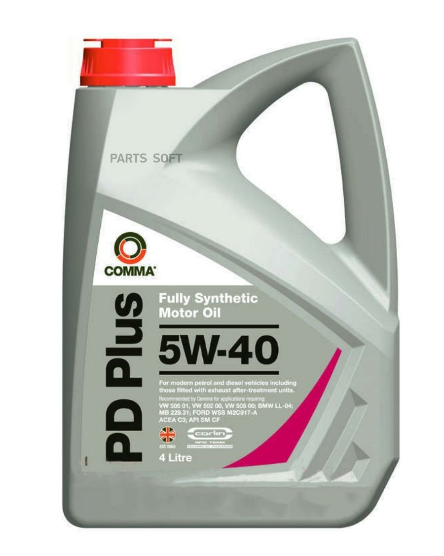 COMMA PD Plus 5W40, 4л, API от официального дистрибьютора, производитель - COMMA, артикул DPD4L