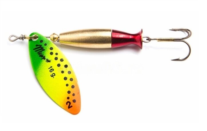 Блесна вращающаяся Mepps AGLIA LONG HEAVY, 2, Gold/Tiger, комплект из 1 штука