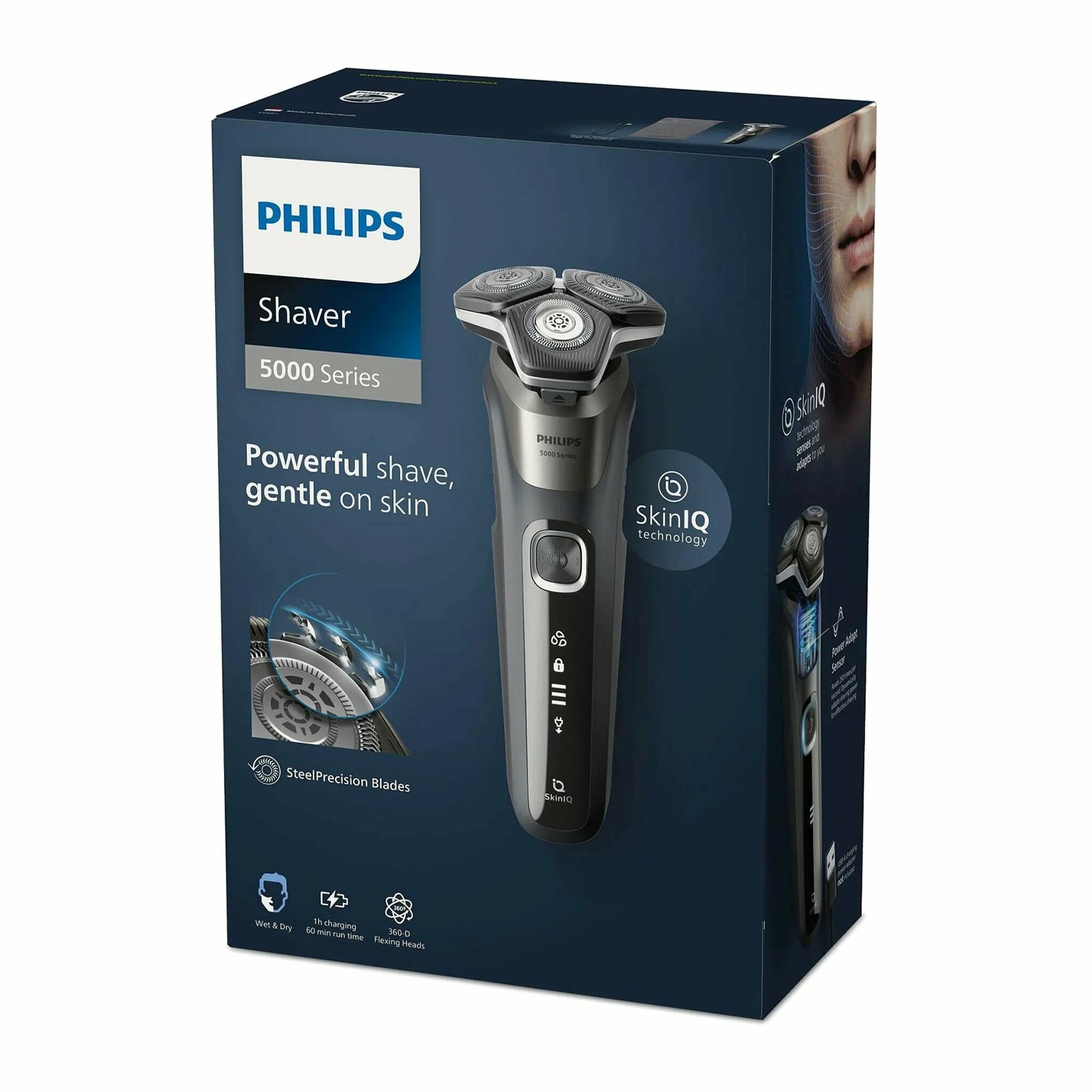 Philips мужская электробритва S5885/25 прецизионный триммер для влажной и сухой обработки - фотография № 2