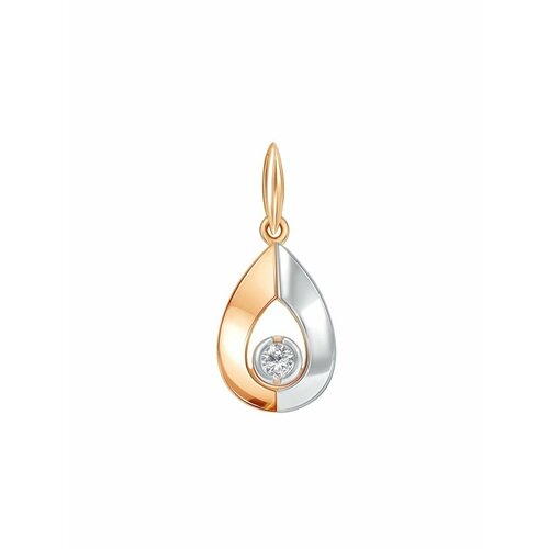 фото Подвеска jewel cocktail, красное золото, 585 проба, циркон