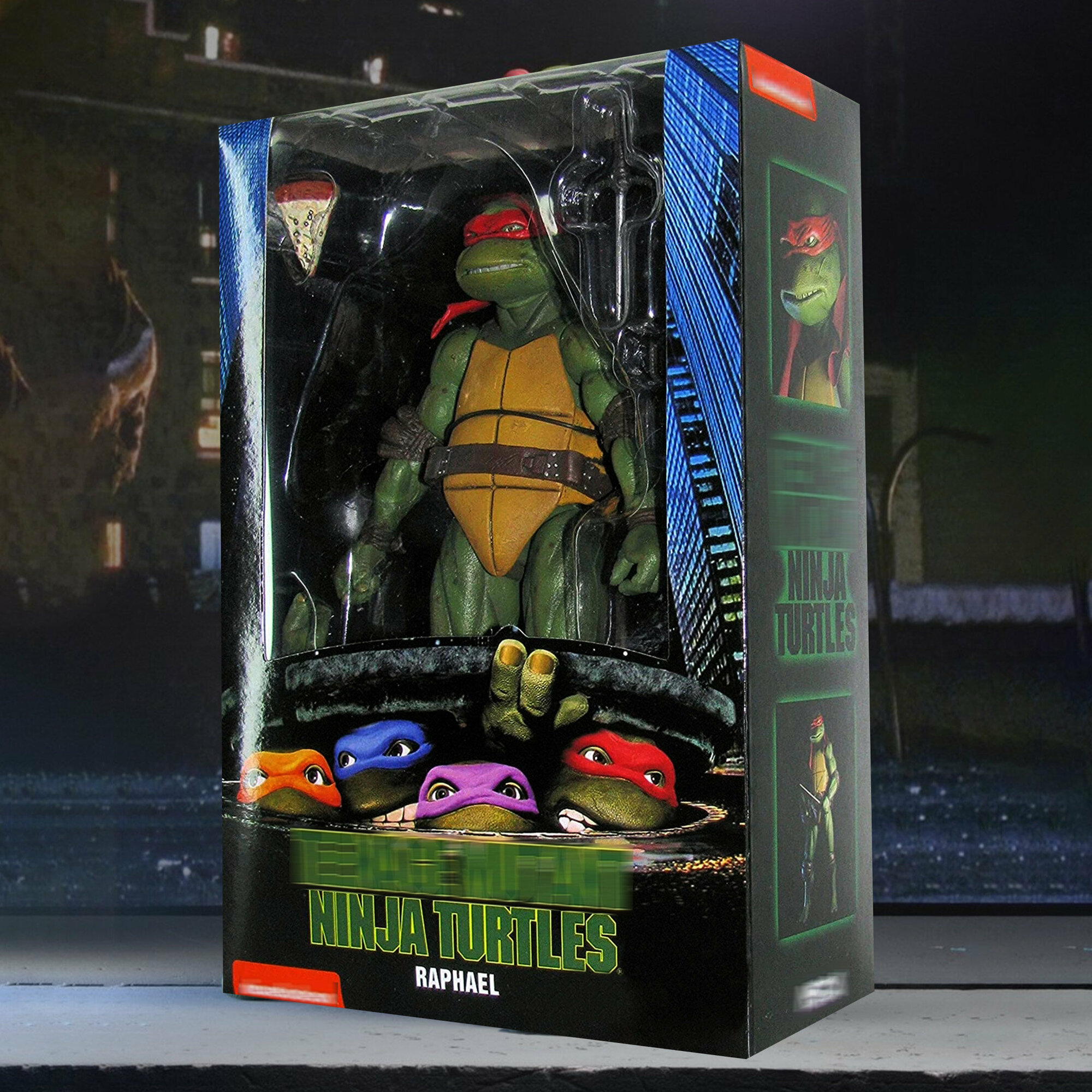 Экшен-фигурка Teenage Mutant Ninja Turtles / Черепашка ниндзя Рафаэль 1990 г 18 см