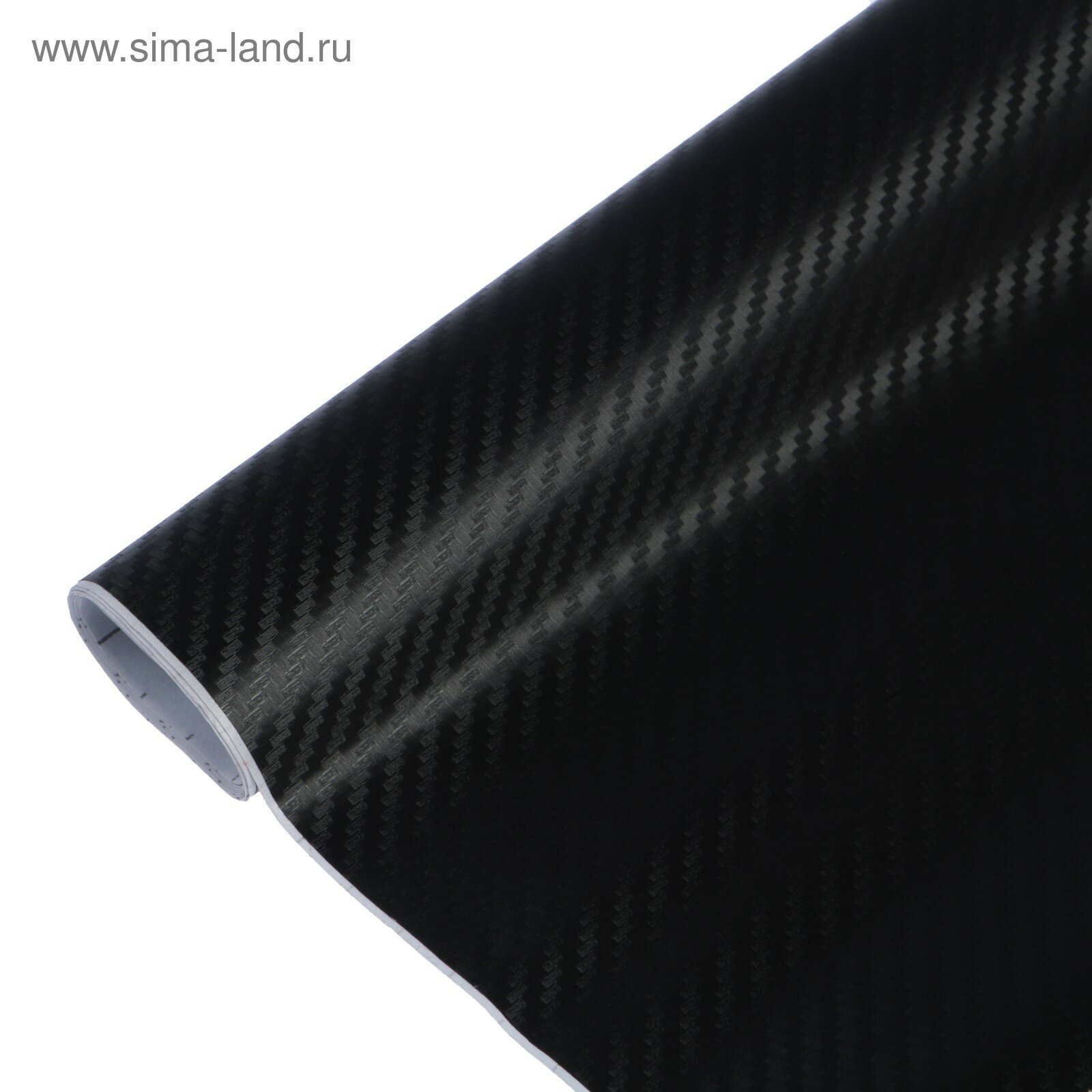 Пленка карбон 3D, самоклеящаяся, 60×127 см, черный (1шт.)