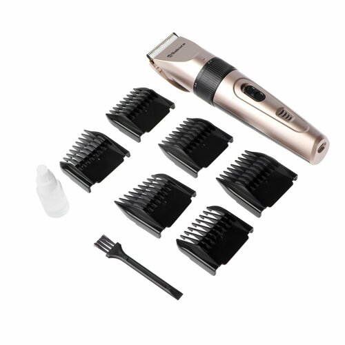 Машинка для стрижки Sakura SA-5180G 3 Вт 3-12 мм 6 насадок АКБ220 В серая 445200₽