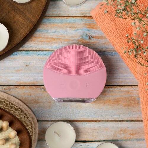 Вибромассажёр для очищения лица Luazon LEM-42 ультразвуковой 150 мАч от USB микс 585₽