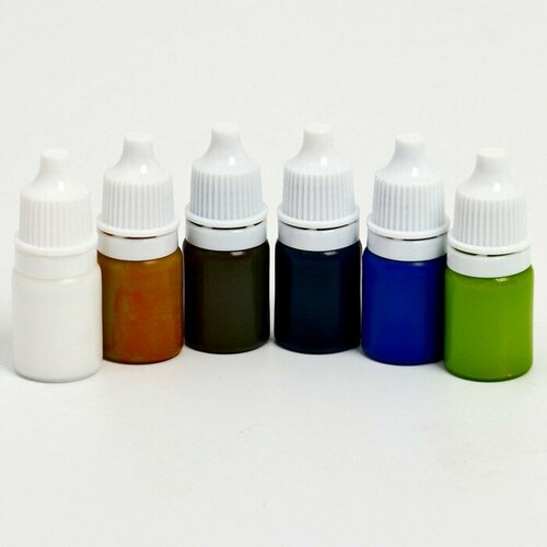 Краска для рисования эбру, набор 6 цветов по 6 мл